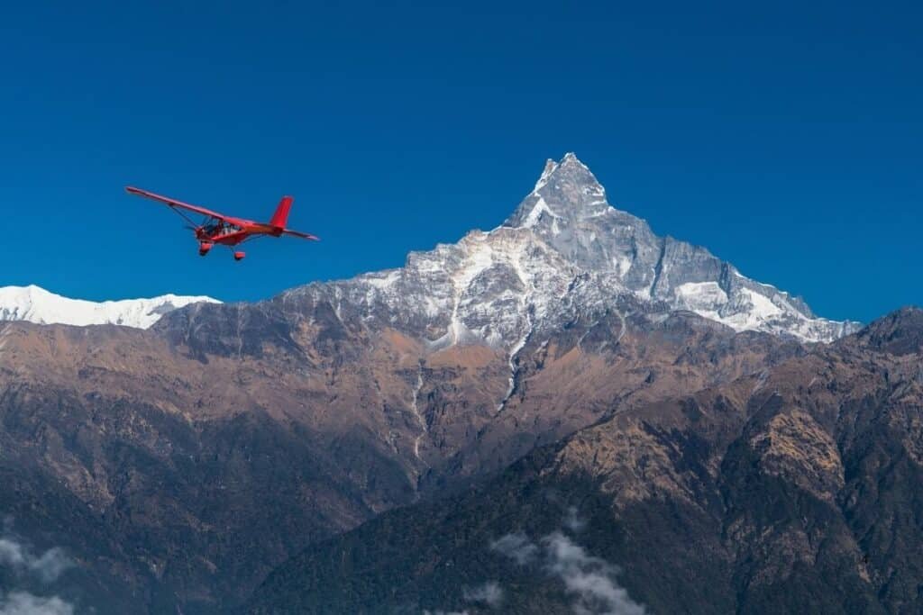 Air flight in Phokara